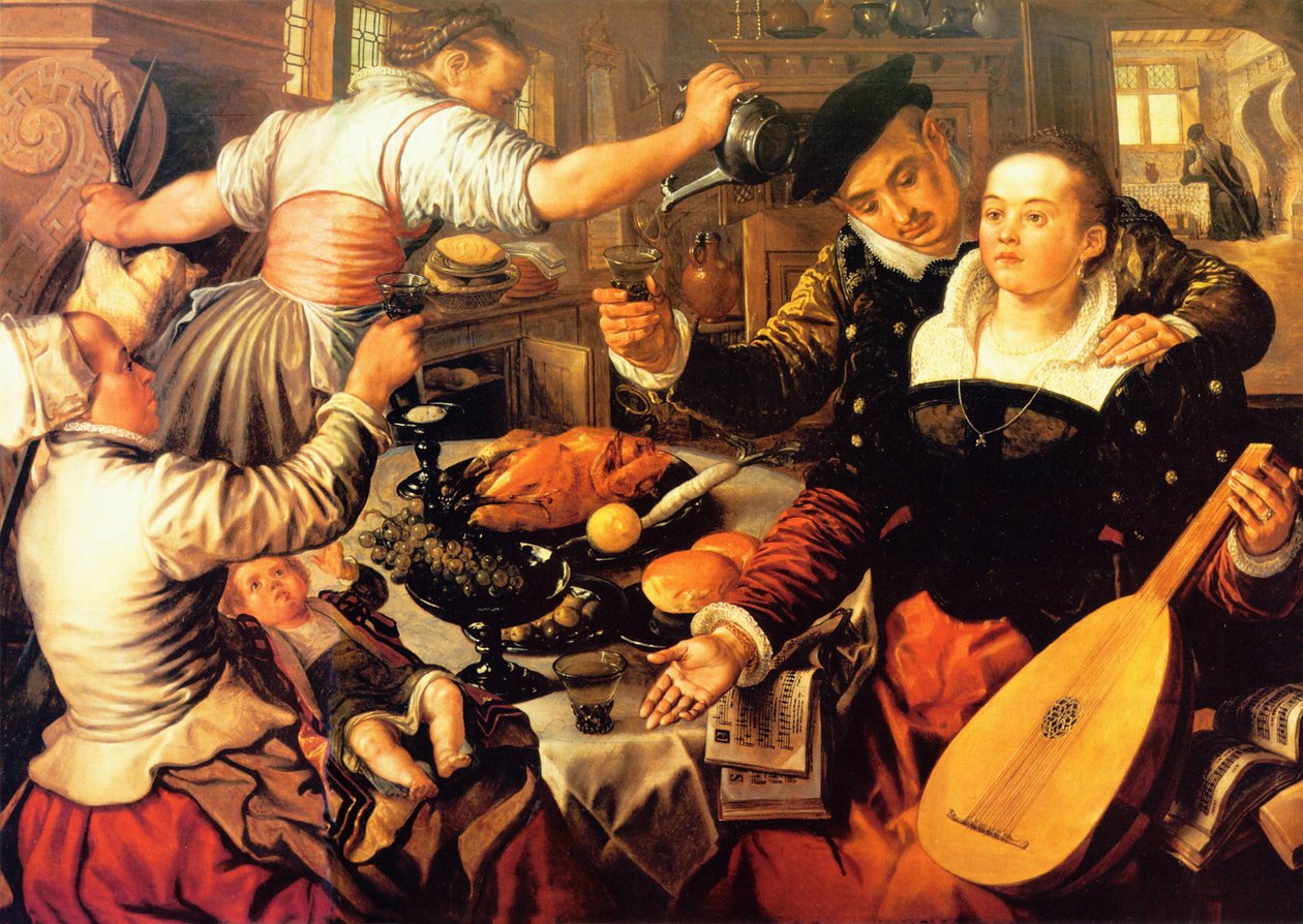 Wnętrze kuchni autorstwa Joachim Beuckelaer