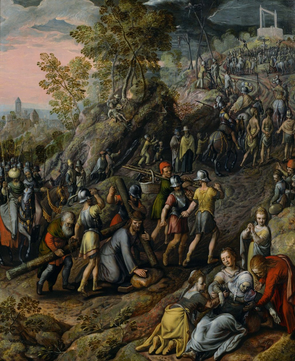Chrystus niosący krzyż autorstwa Joachim Beuckelaer