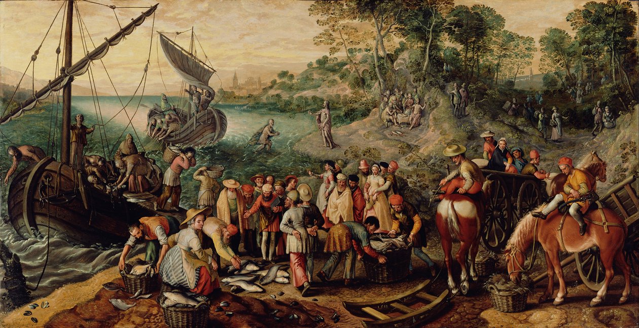 Cudowny Połów Ryb autorstwa Joachim Beuckelaer