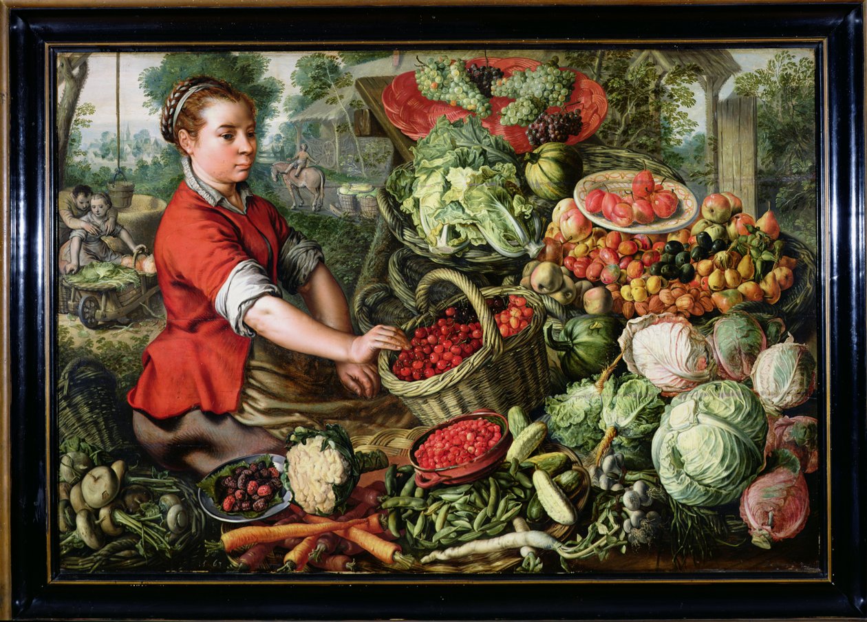 Sprzedawca warzyw autorstwa Joachim Beuckelaer