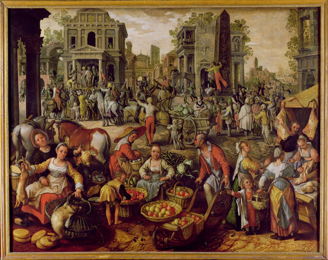 Chrystus ukazany ludziom autorstwa Joachim Bueckelaer