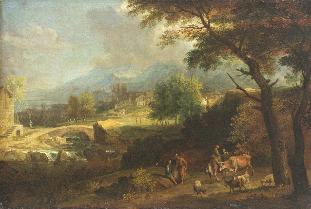 Pasterze w krajobrazie autorstwa Joachim Franz Beich