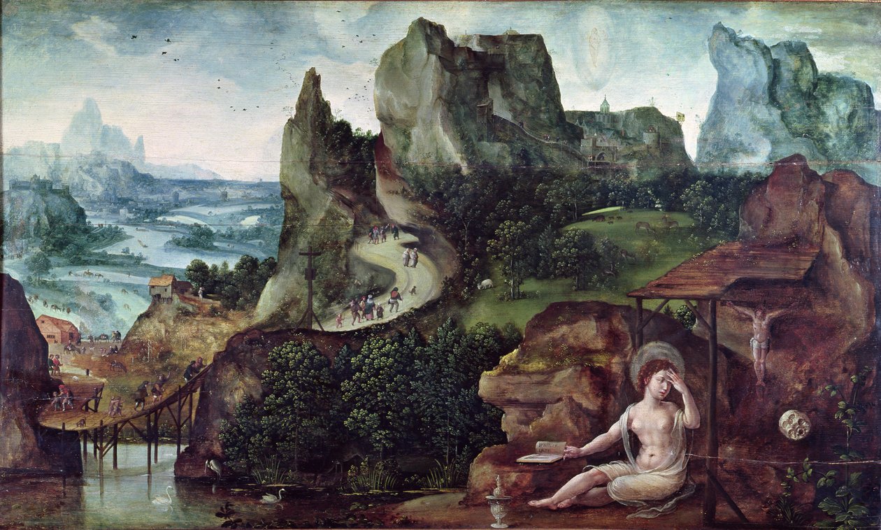 Skruszona Maria Magdalena autorstwa Joachim Patinir