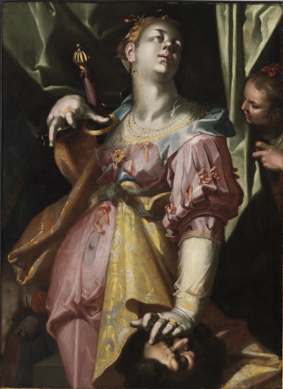 Judyta i głowa Holofernesa autorstwa Joachim Wtewael or Utewael