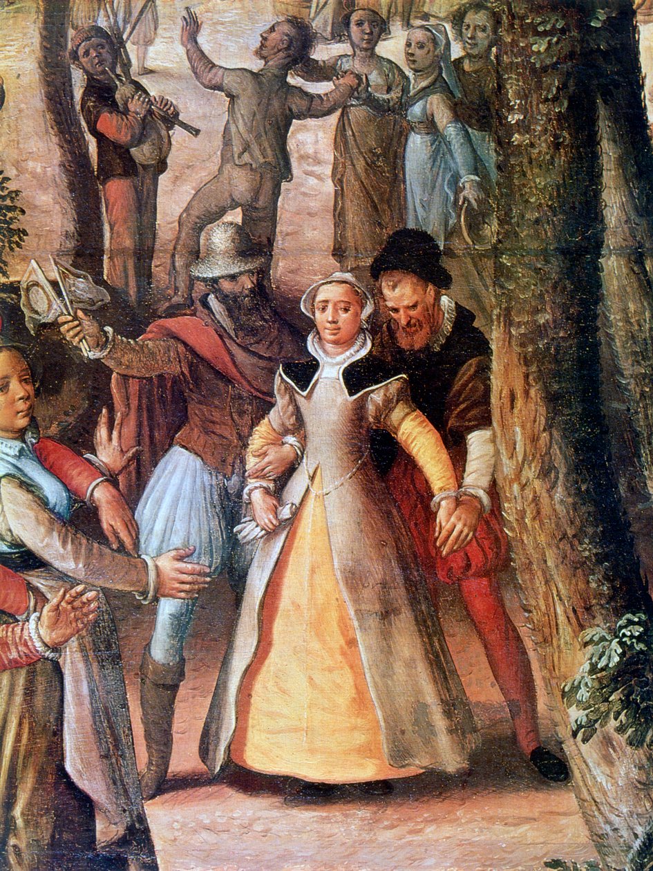Uroczystość wiejska, detal, 1563 autorstwa Joachim Beuckelaer