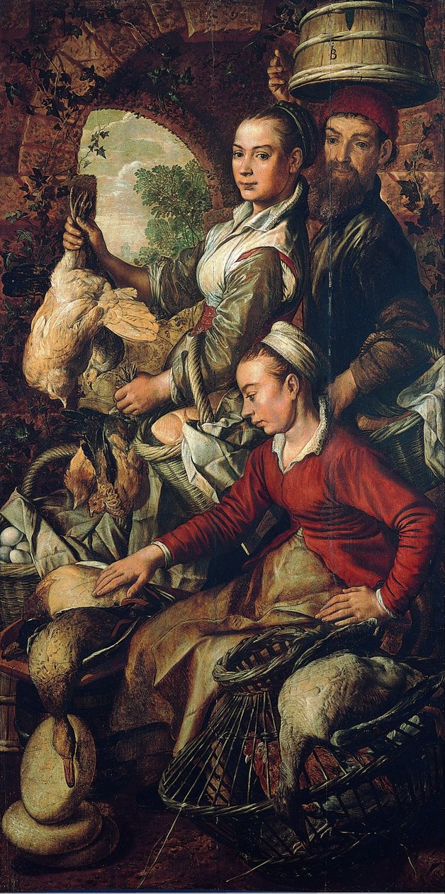 Scena Targowa, ok. 1565 autorstwa Joachim Beuckelaer