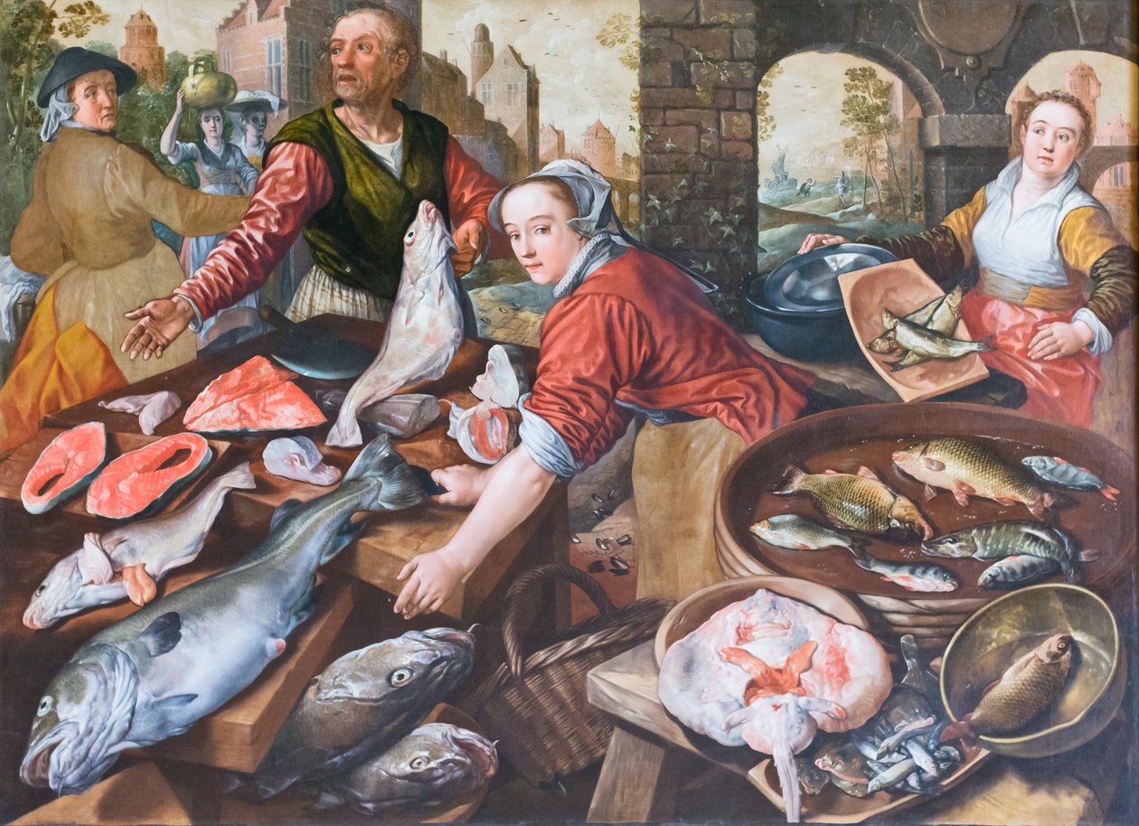 Rynek, Joachim Beuckelaer (olej na płótnie) autorstwa Joachim Beuckelaer