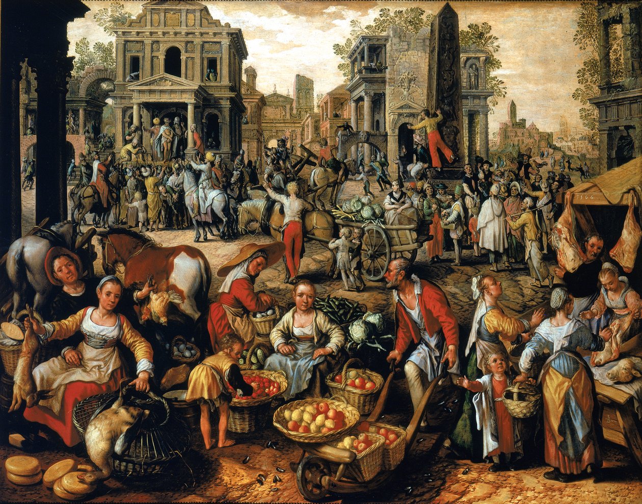 Rynek z Ecce Homo autorstwa Joachim Beuckelaer