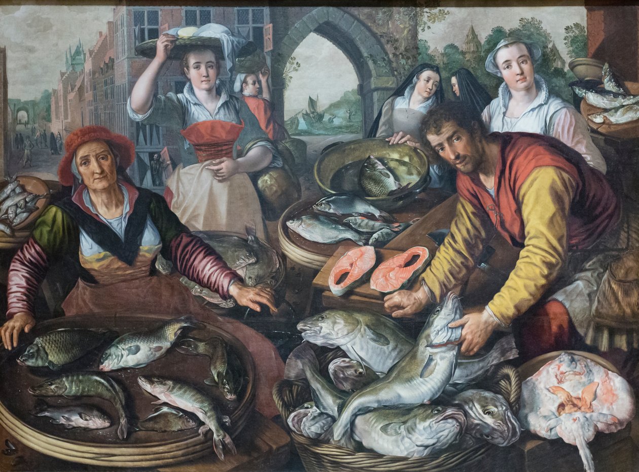 Cztery żywioły: woda autorstwa Joachim Beuckelaer or Bueckelaer
