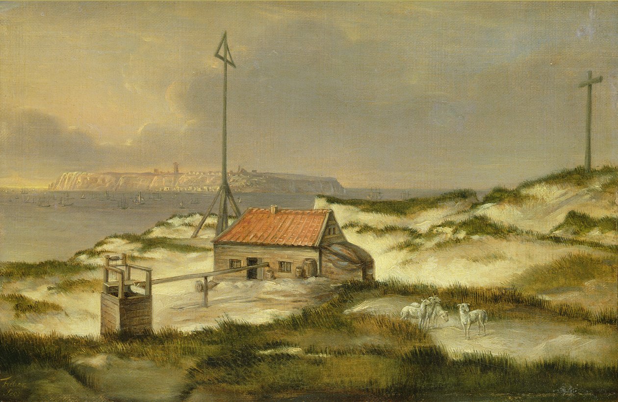 Wydmy Helgolandu, 1815 autorstwa Joachim Faber