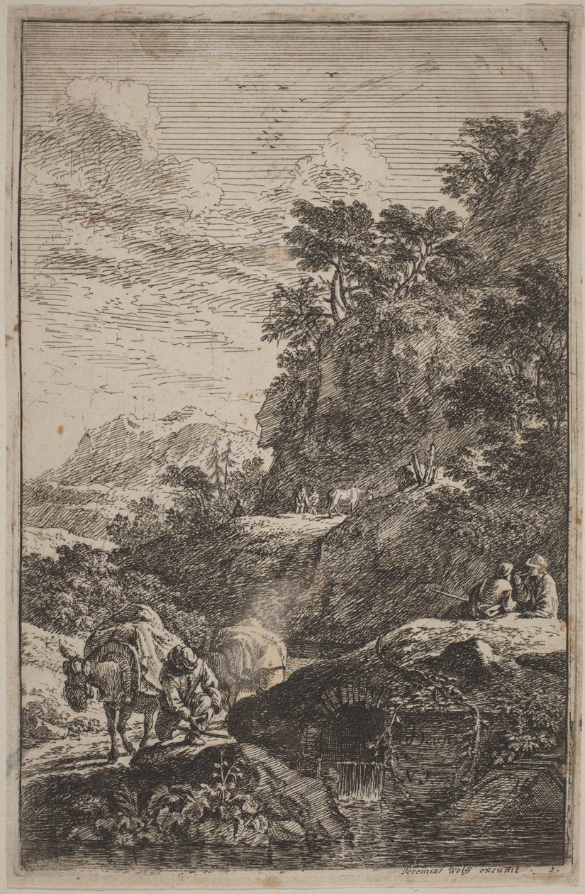 Krajobrazy w stylu Salvator Rosa autorstwa Joachim Franz Beich