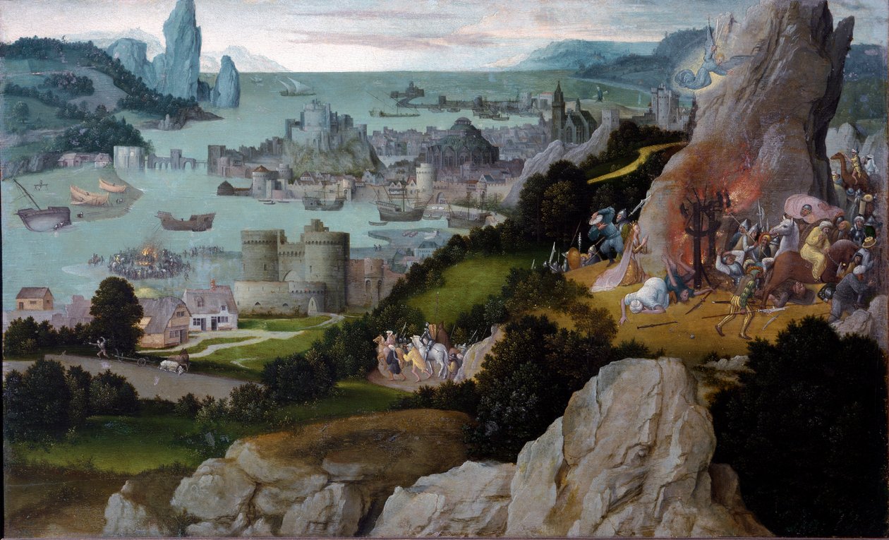 Męczeństwo św. Katarzyny Aleksandryjskiej (malarstwo autorstwa Joachim Patinir