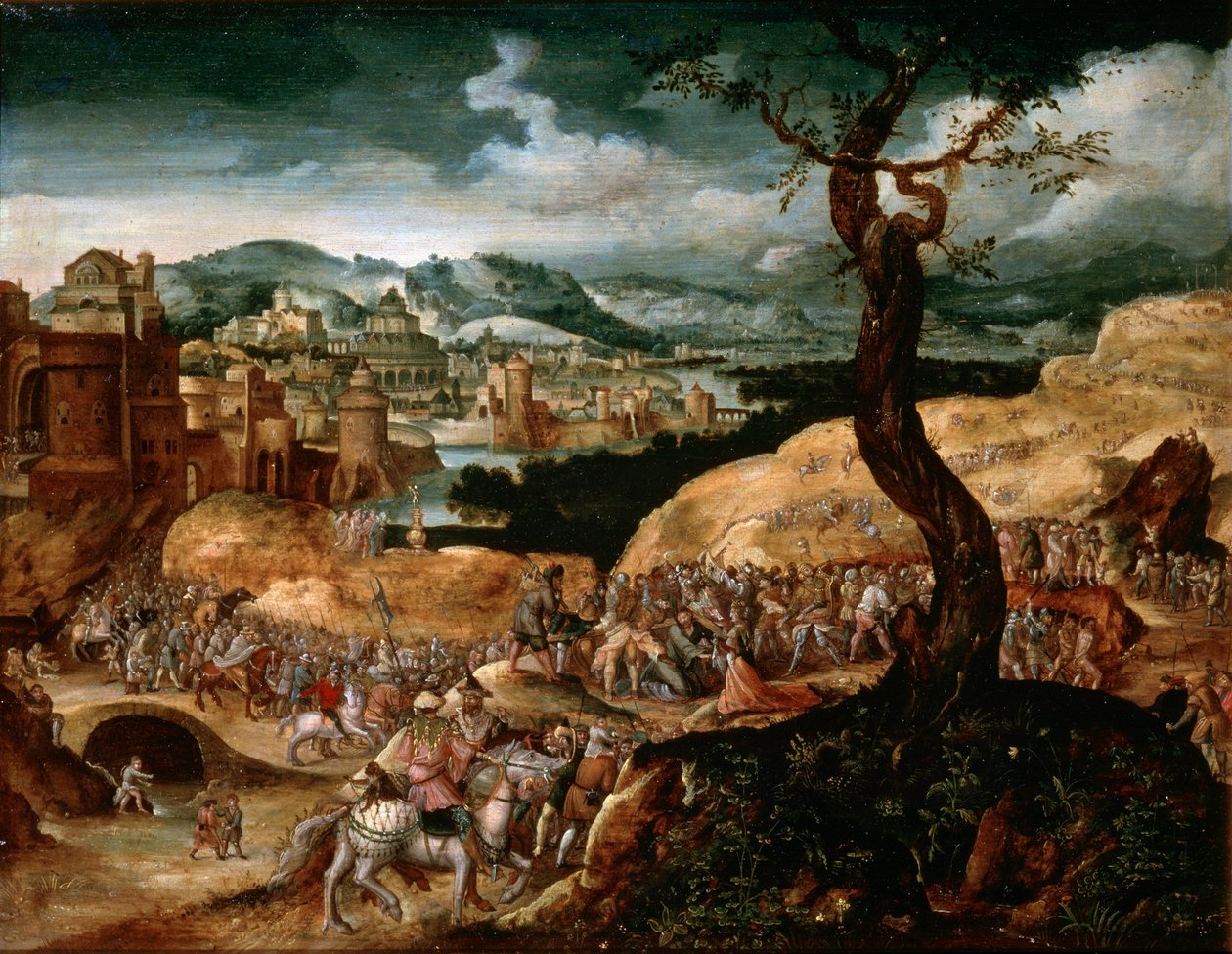 Męka Chrystusa, początek XVI wieku autorstwa Joachim Patinir