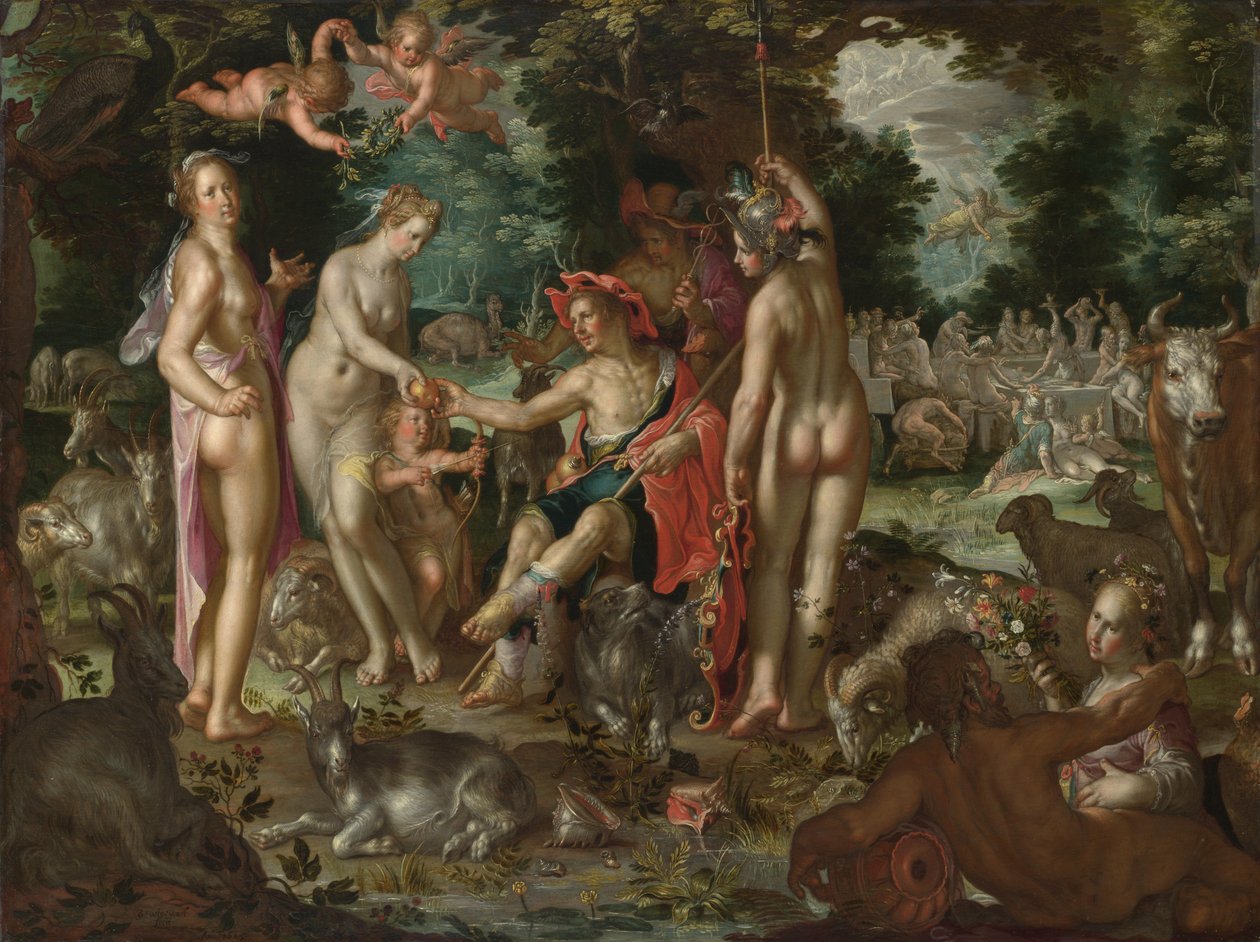 Wyrok Paryża autorstwa Joachim Wtewael or Utewael