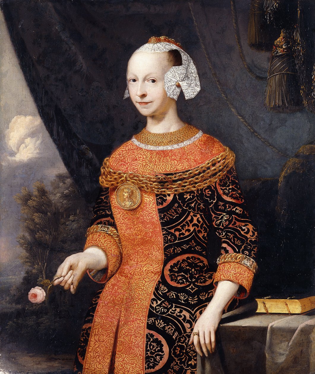 Portret damy, zidentyfikowanej jako Anna, markiza de Basville, autorstwa Joachim or Luhne Luhn