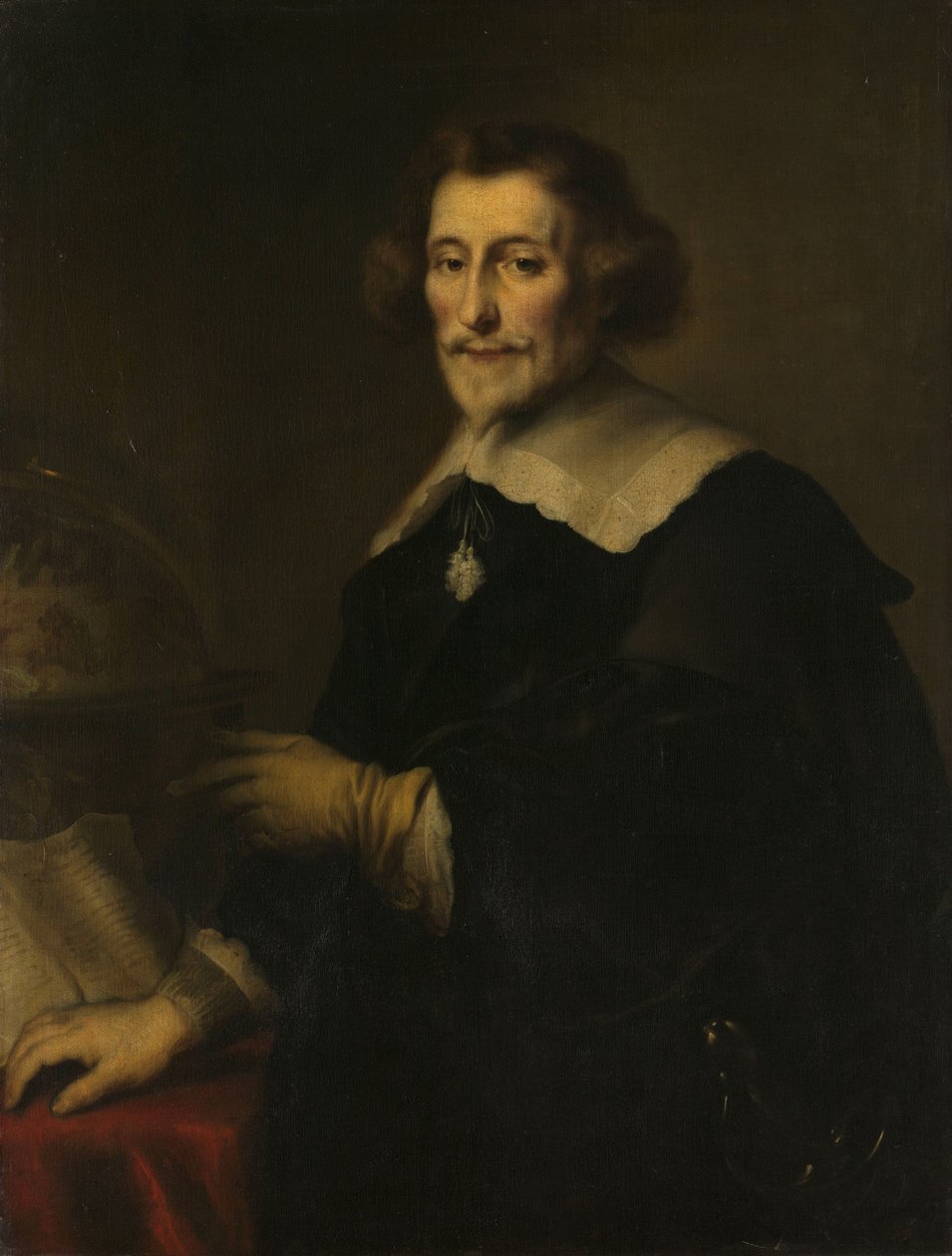 Portret Pietera Corneliszoon Hoofta, komornika Muiden, historyka i poety autorstwa Joachim von Sandrart (I) (copy after)