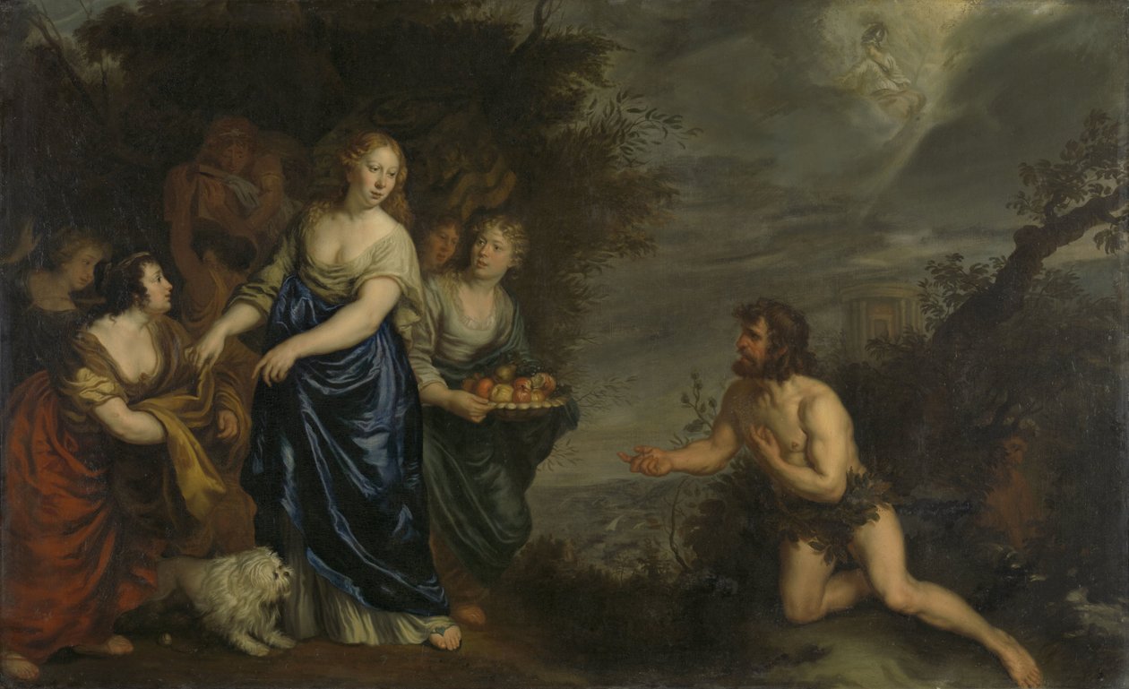 Odyseusz i Nausicaa autorstwa Joachim von Sandrart (I)