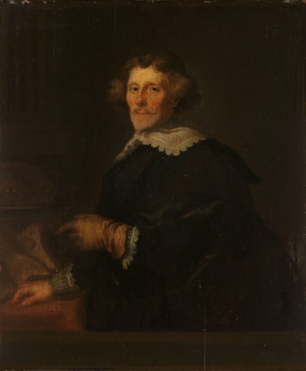 Portret Pietera Corneliszoon Hoofta, komornika Muiden, historyka i poety autorstwa Joachim von Sandrart (I)