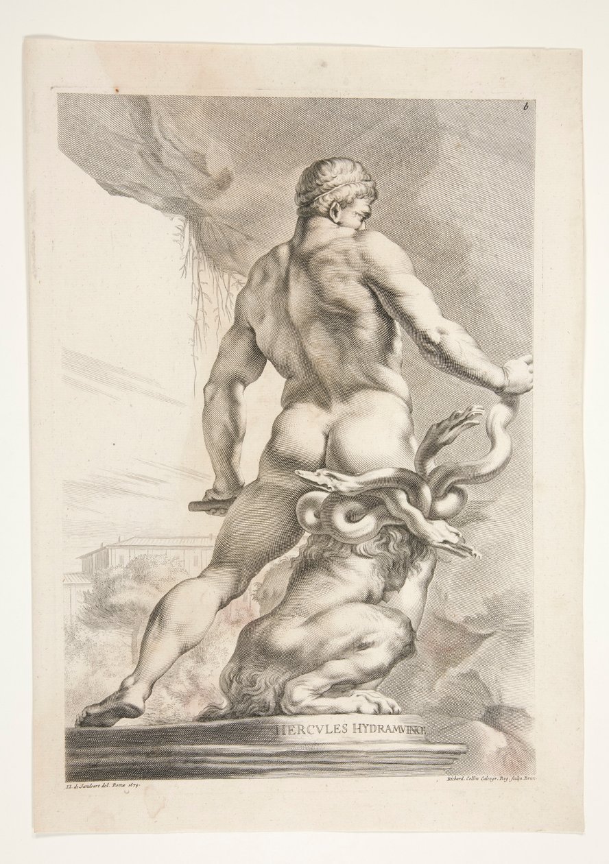 Herkules Hydramuvince (Herkules i Hydra) autorstwa Joachim von Sandrart