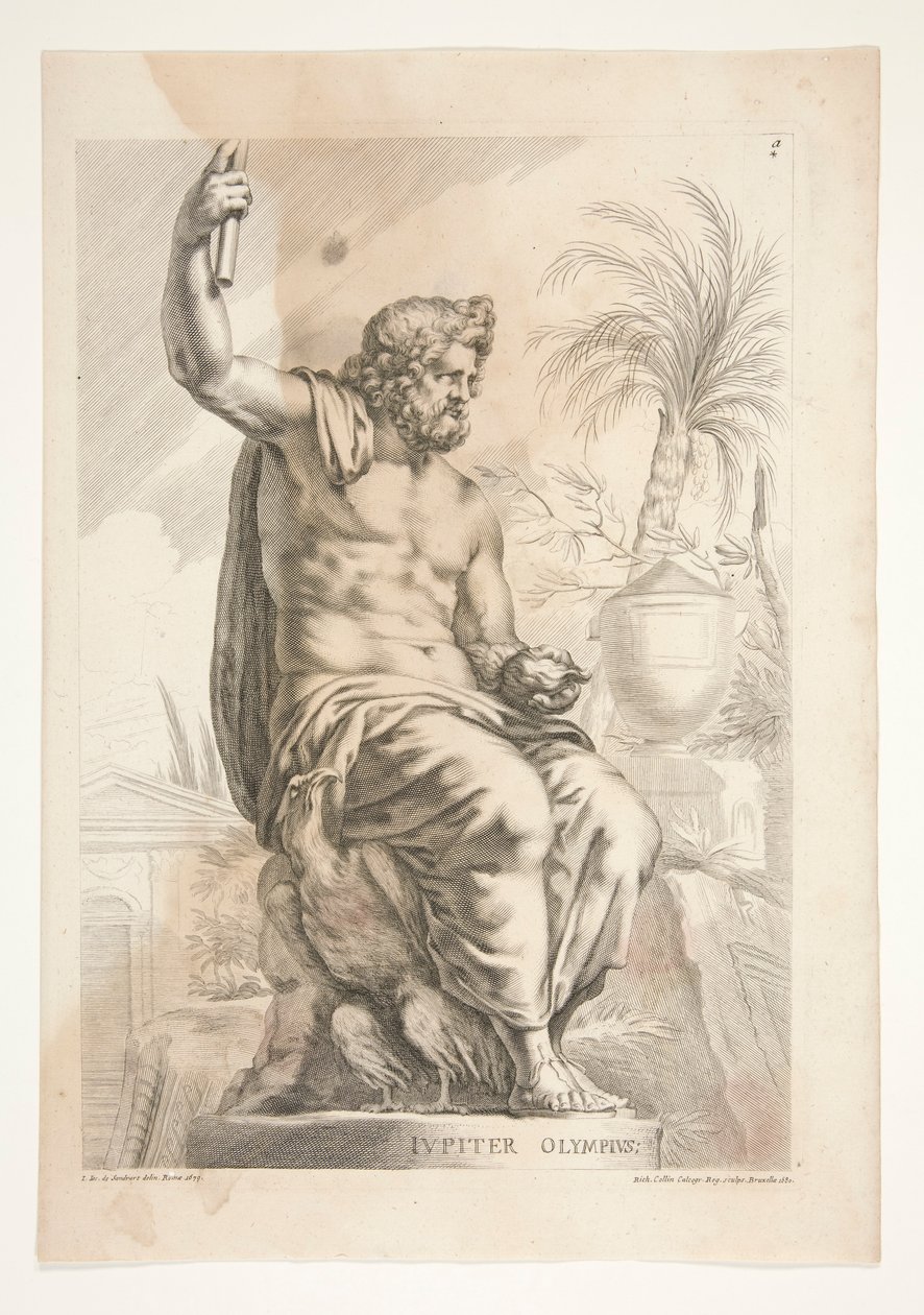 Jupiter Olympius, z Sculpturae Vetis Admirata autorstwa Joachim von Sandrart