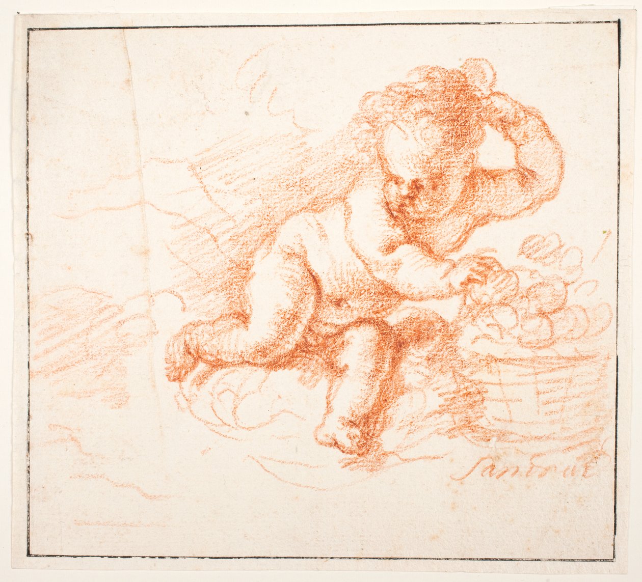 Putti zbiera owoce autorstwa Joachim von Sandrart