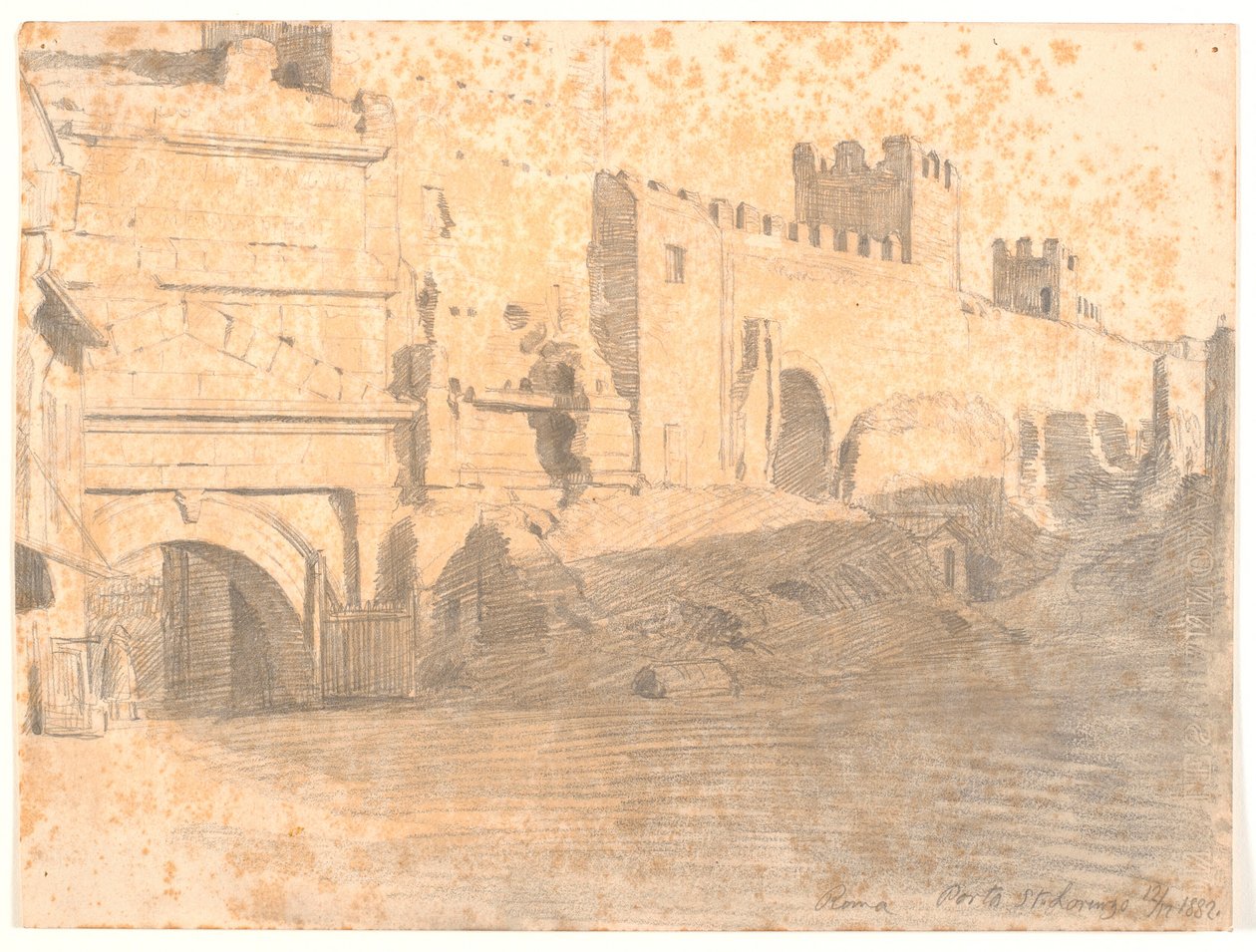 Porta San Lorenzo autorstwa Joakim Frederik Skovgaard