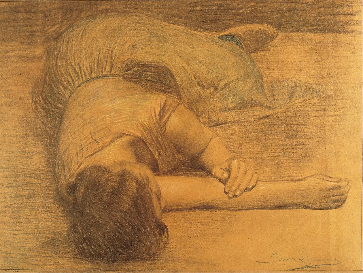 Leżąca kobieta autorstwa Joan Llimona