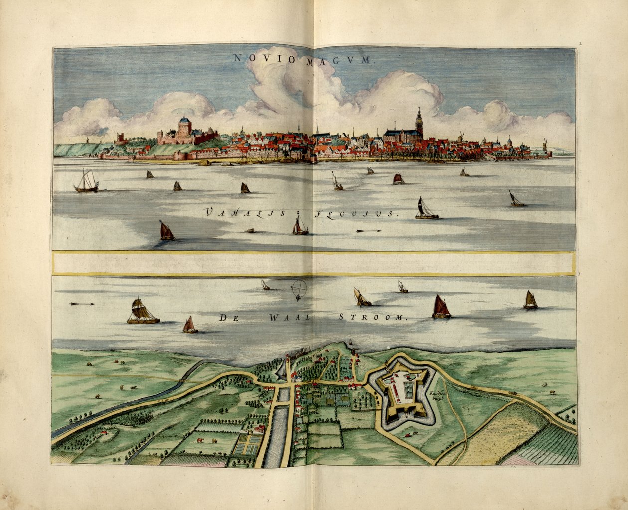 121,1 Data z Atlantes Neerlandici Koemana z listy burmistrzów wybranych w 1652 r. w tekście o Delft. Dostępne również w witrynie internetowej Biblioteki Kongresu jako obraz rastrowy. Grawerowana strona tytułowa z wklejonym tytułem drukowanym. LC kopiuj bo autorstwa Joan Blaeu