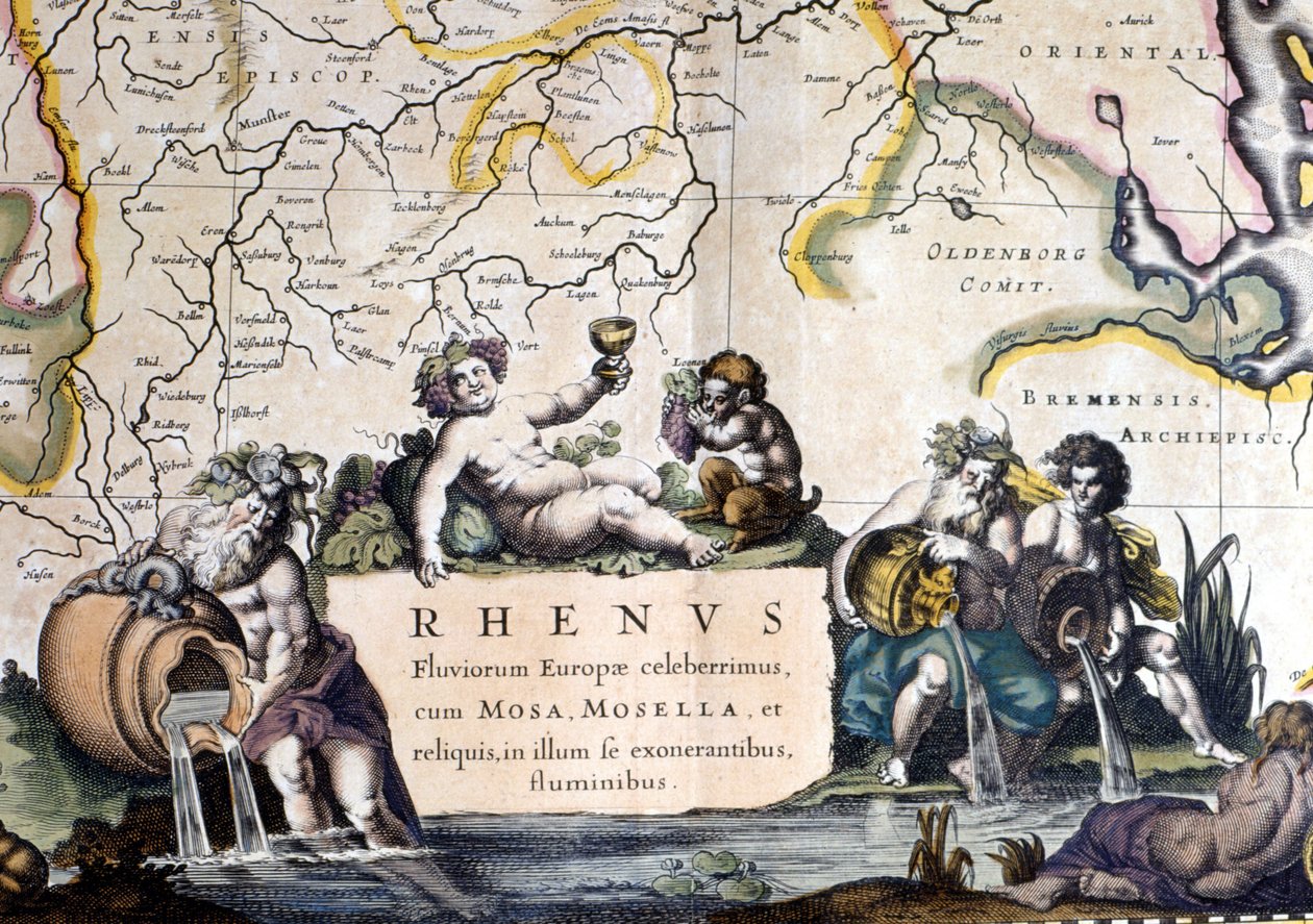 Alegoria Renu - w "Atlas Novus" autorstwa Joan Blaeu