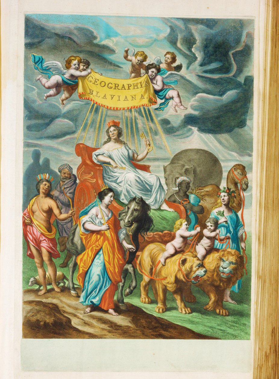 Atlas Major Joana Blaeu, opublikowany w Amsterdamie ... (w druku) autorstwa Joan Blaeu