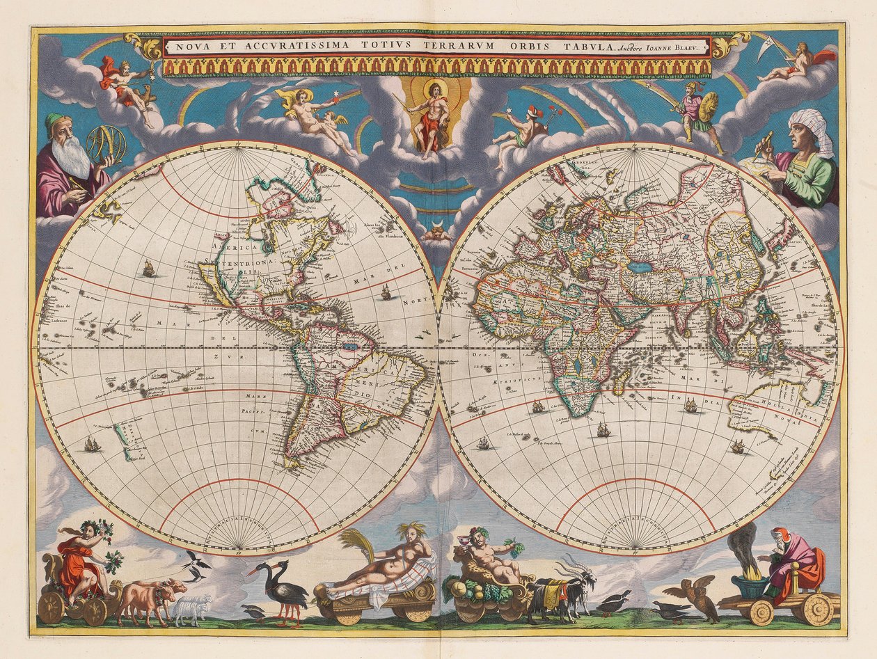 Le grand atlas, ou cosmographie Blauiane, en laquelle est exactement descritte le terre, la mer, et le ciel, vol.I autorstwa Joan Blaeu