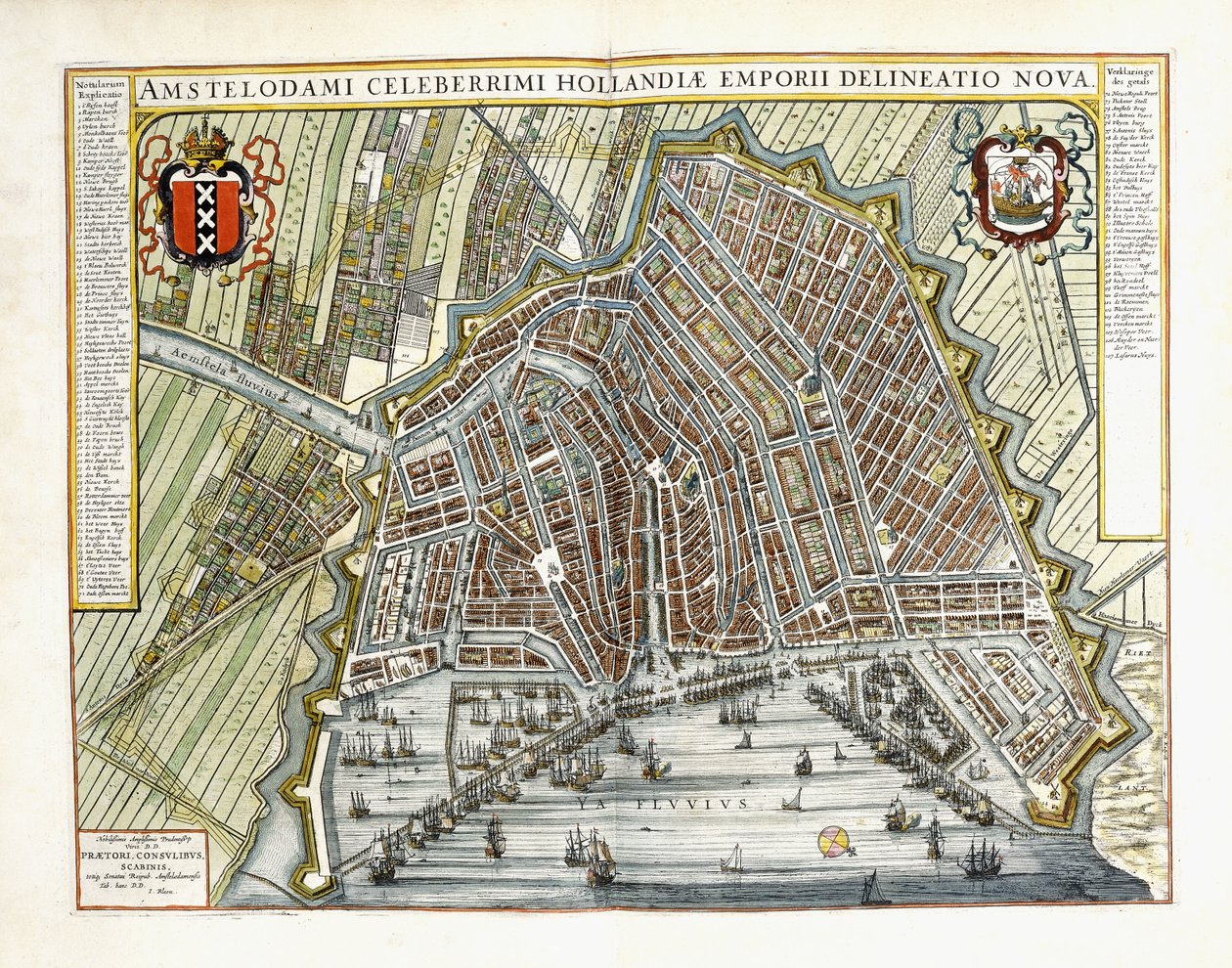 Plan i widok miast i budynków Holandii i Niderlandów, 1649 autorstwa Joan Blaeu
