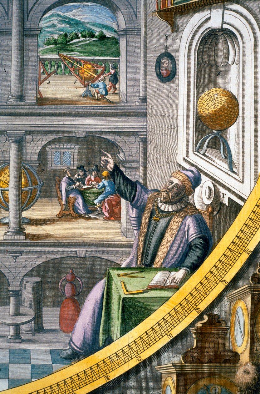 Tycho Brahe, duński astronom, ok. 1630 autorstwa Joan Blaeu