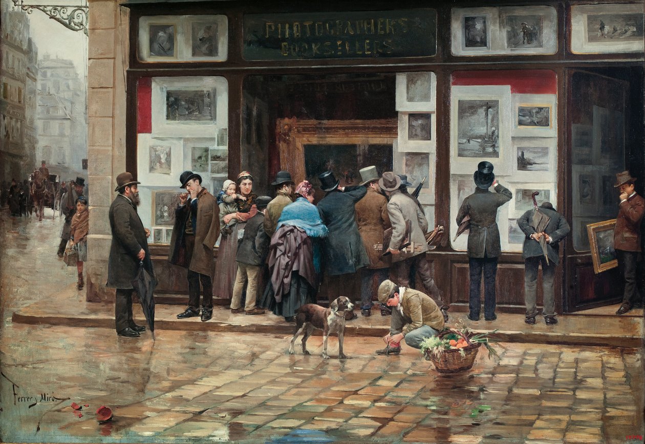 Publiczna wystawa obrazu autorstwa Joan Ferrer Miró