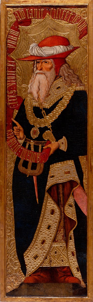 Abraham - Obraz Joana Gasco (aktywny 1500-1529) - ok. 1930 r. 1500 - Tempera na panelu - 233,5x66,1 - Narodowe Muzeum Sztuki Katalonii, Barcelona autorstwa Joan Gascó