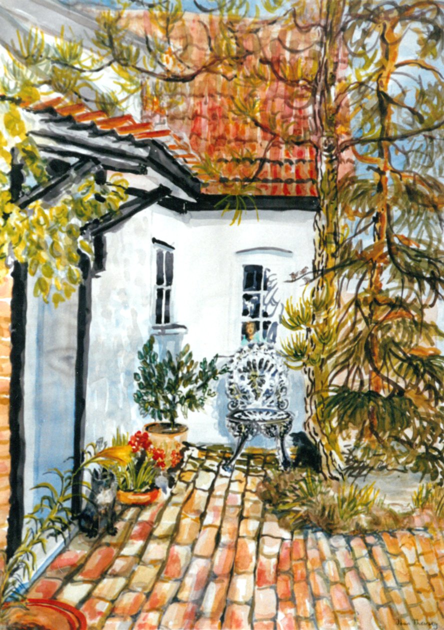 Domek Carolines - Stara Poczta, (gwasz) autorstwa Joan Thewsey