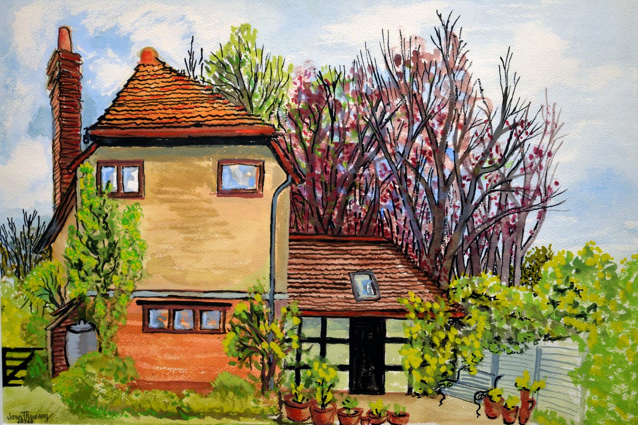 Rose Cottage, Cookham, Lord Astors Farm Cliveden, 2009 autorstwa Joan Thewsey