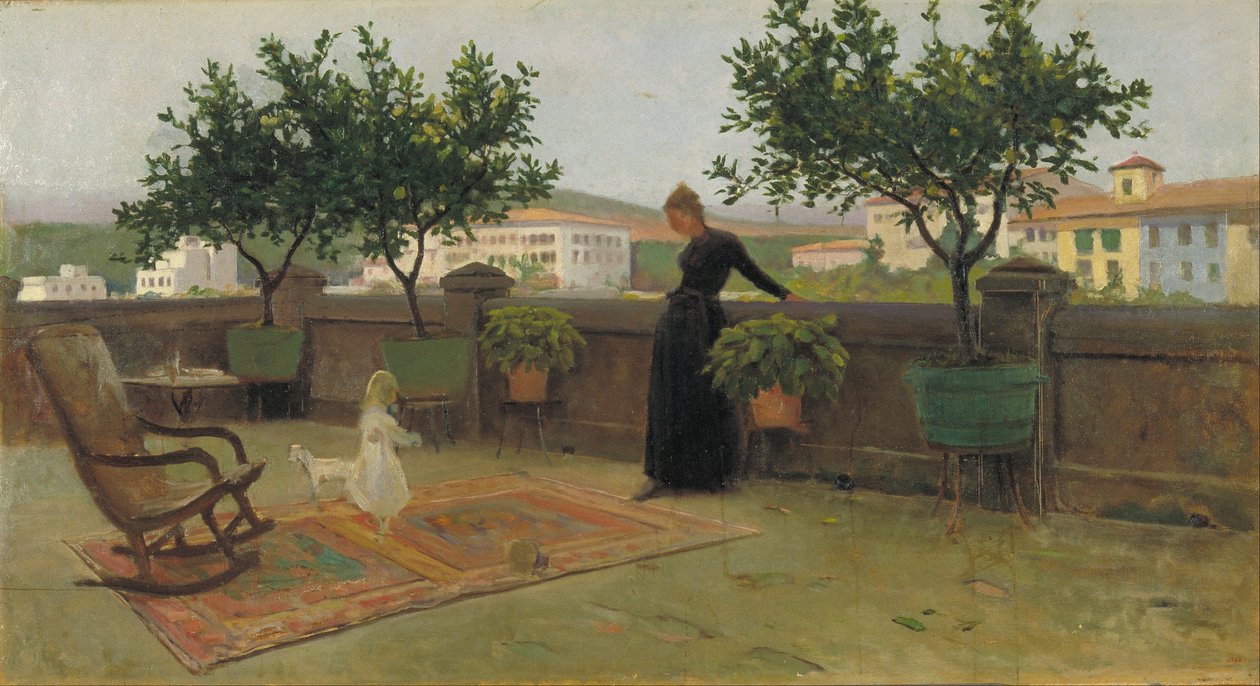Taras autorstwa Joaquim Vayreda