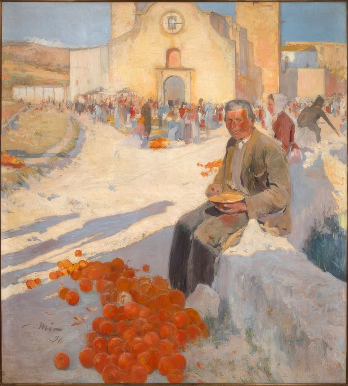 Pomarańczowy sprzedawca autorstwa Joaquim Mir i Trinxet