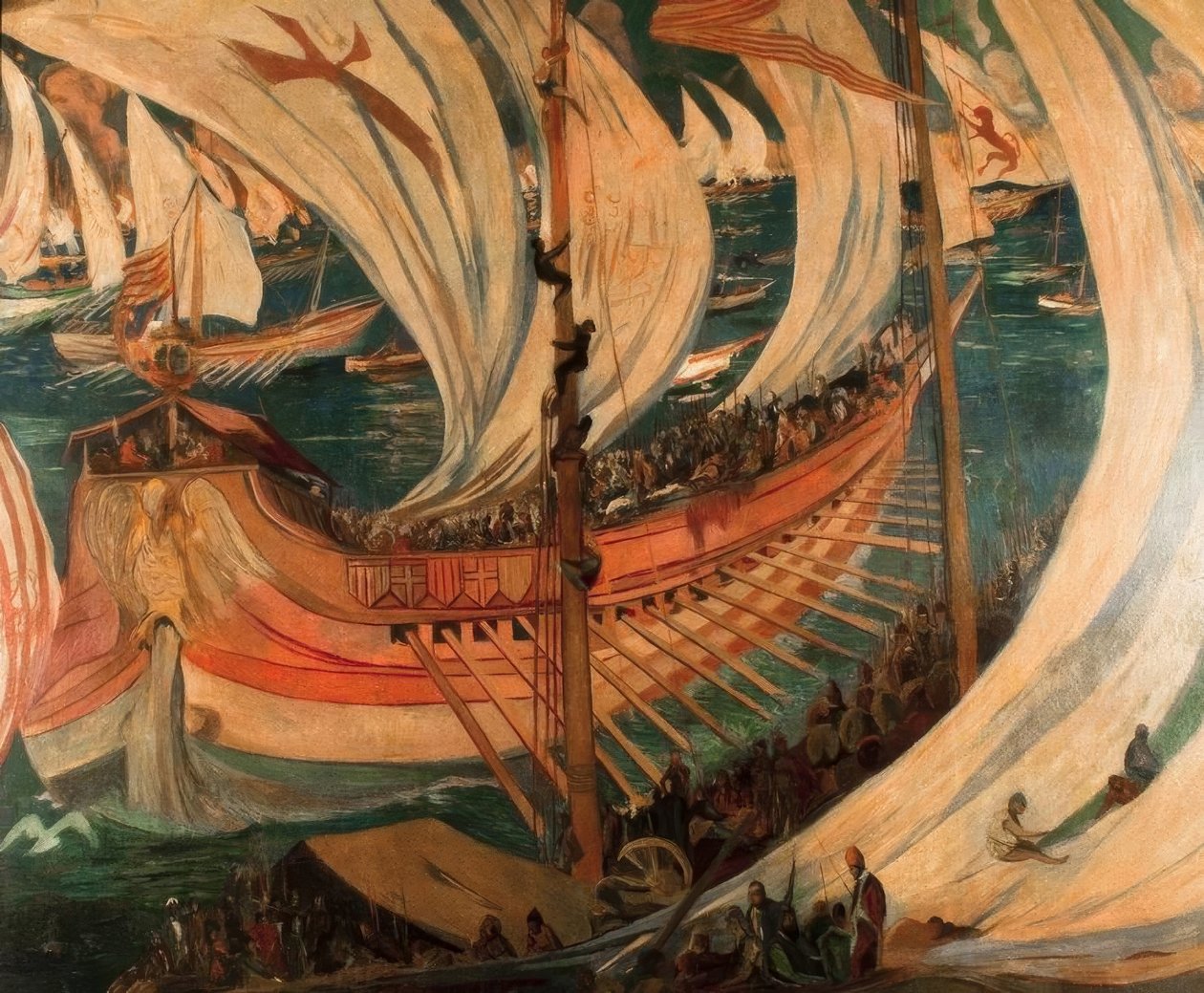 Podbój Majorki autorstwa Joaquim Mir i Trinxet