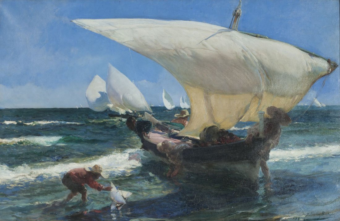 Na wybrzeżu Walencji autorstwa Joaquín Sorolla