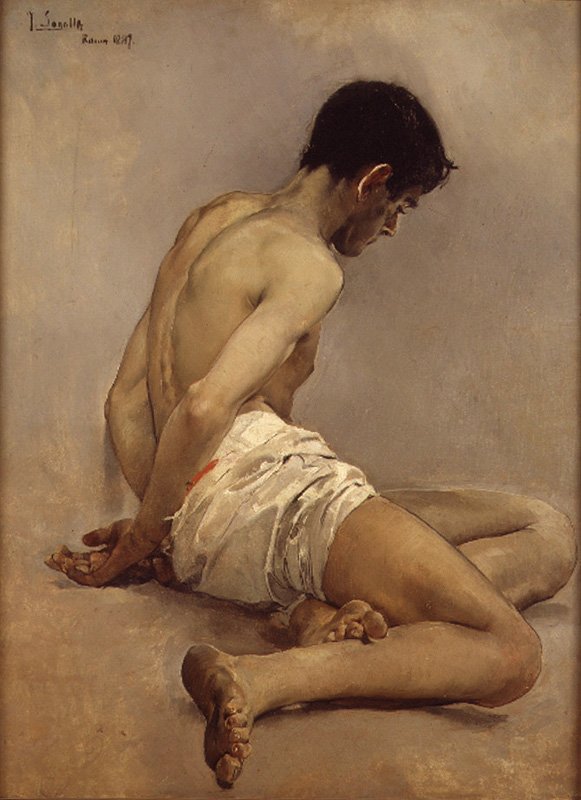 Akademickie studia z życia autorstwa Joaquín Sorolla