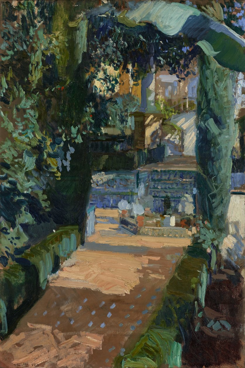 Dwór Tańców, Alkazar, Sewilla, 1910 autorstwa Joaquín Sorolla