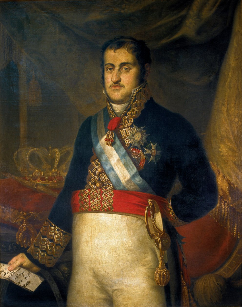 Portret Ferdynanda VII (Fernando VII autorstwa Joaquin Manuel Fernandez Cruzado