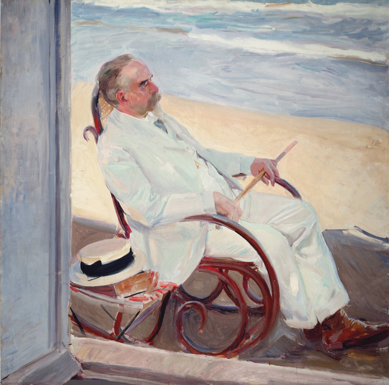 Antonio García na plaży autorstwa Joaquín Sorolla