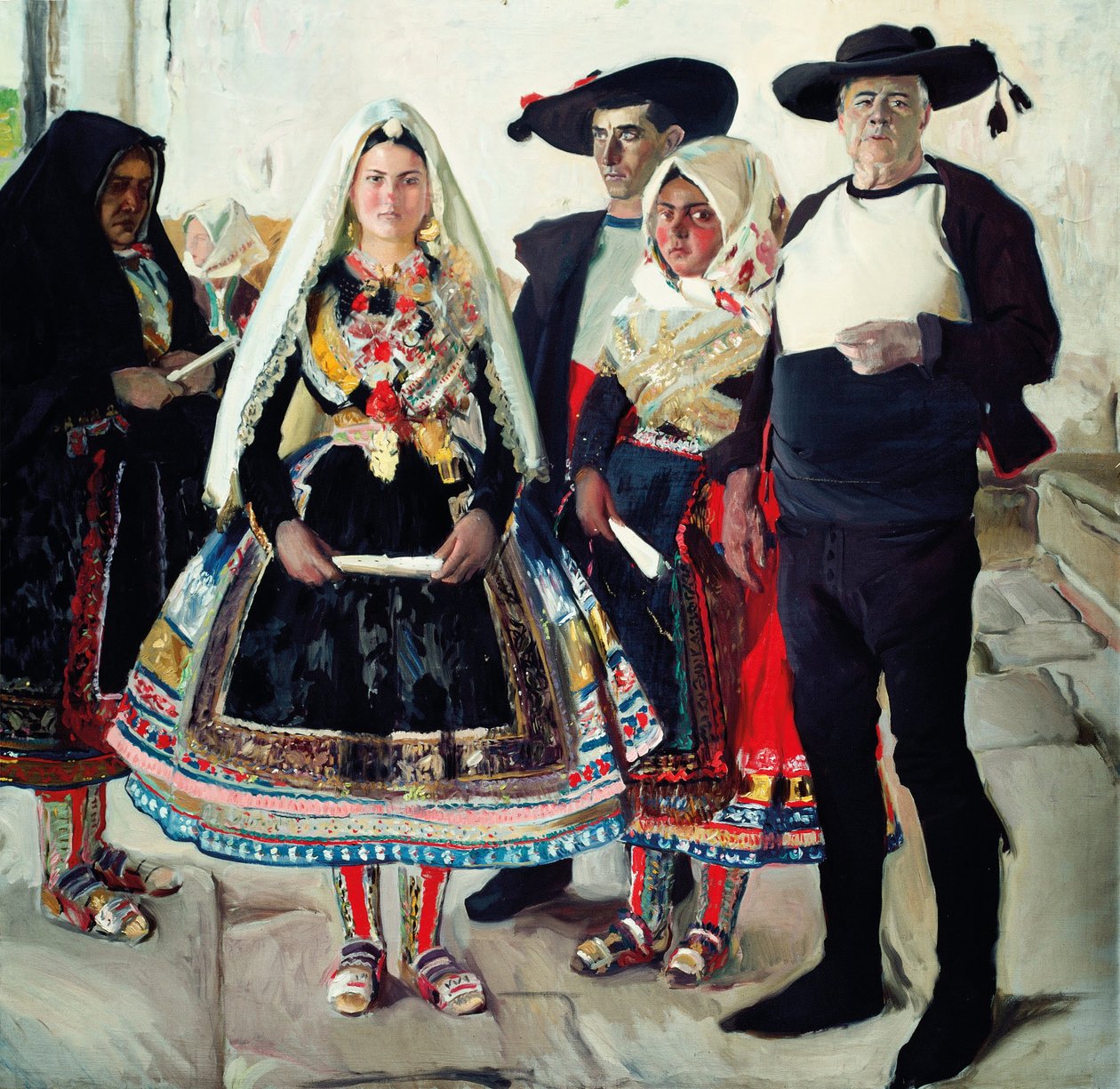 Typowi mieszkańcy Lagartery lub panna młoda z Lagartery autorstwa Joaquín Sorolla