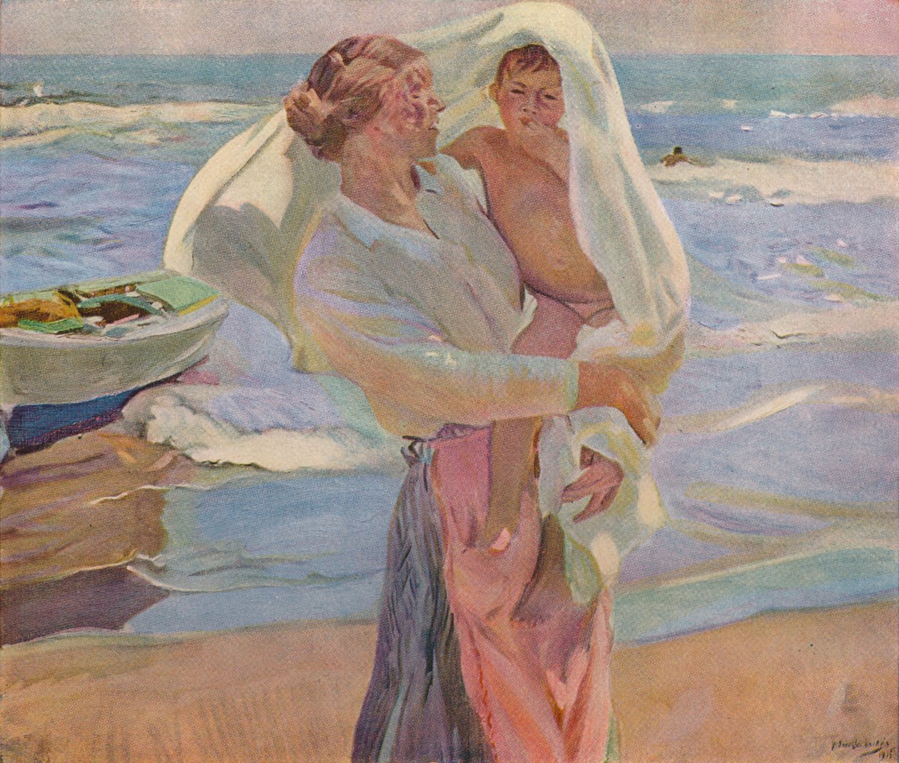 Po kąpieli, 1915, 1932 autorstwa Joaquín Sorolla