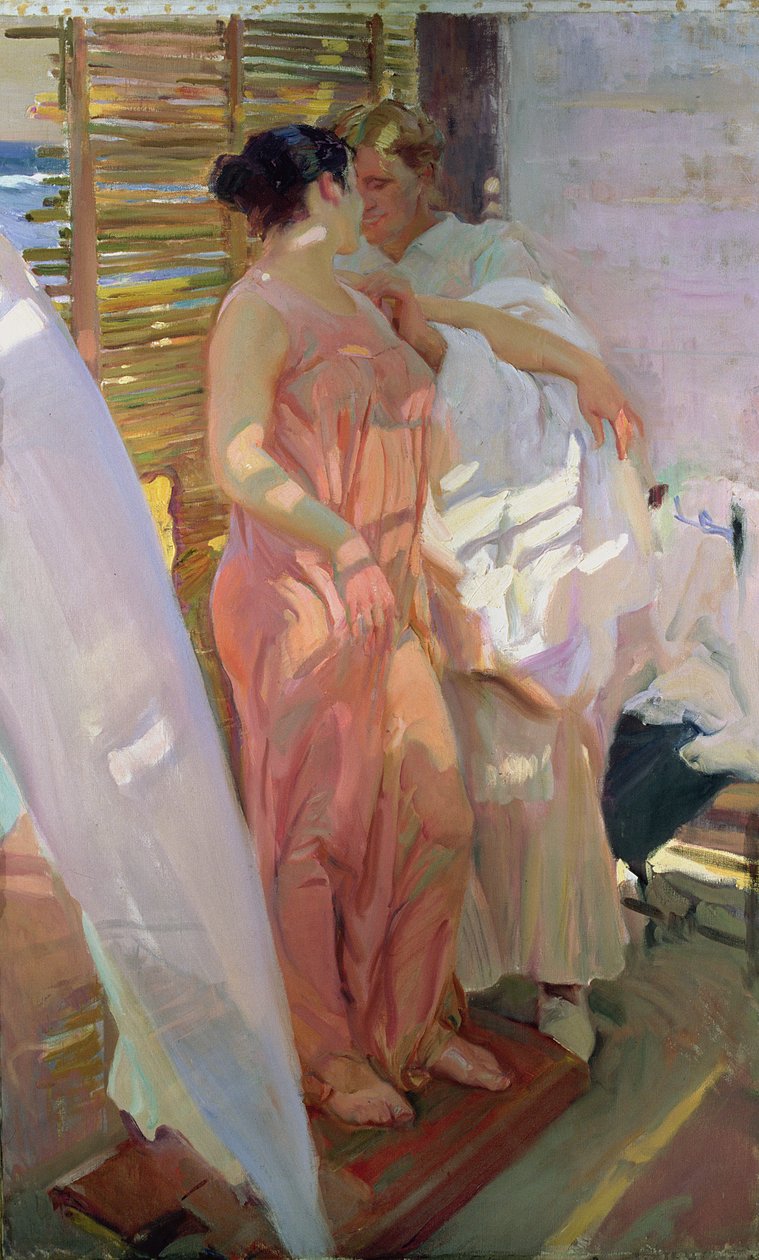 Po kąpieli autorstwa Joaquin Sorolla y Bastida