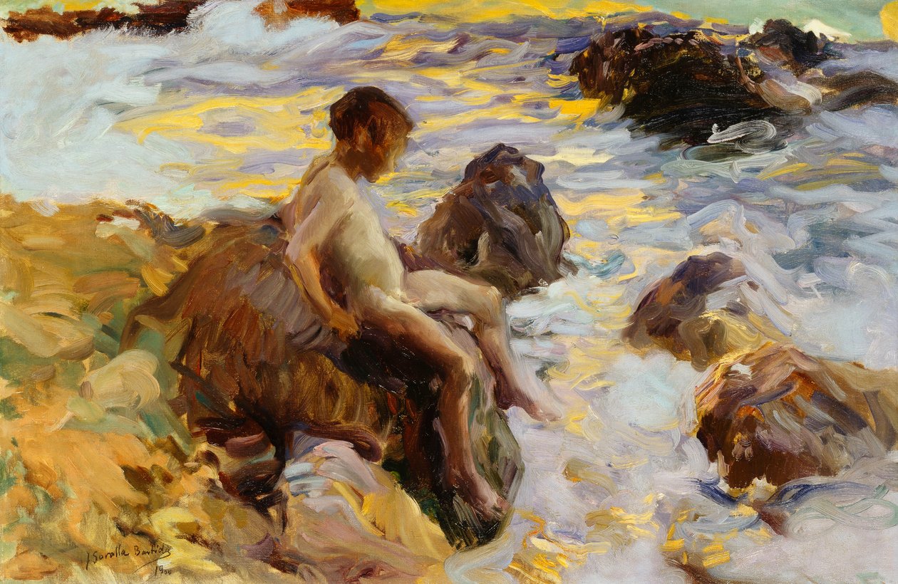 Chłopiec w rozsypce, Javea, 1900 autorstwa Joaquín Sorolla