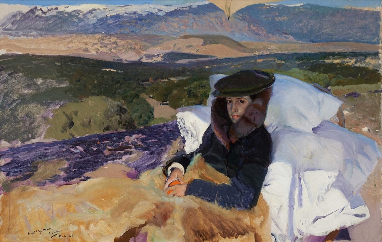 Rekonwalescent Maria w El Pardo, 1906. autorstwa Joaquin Sorolla y Bastida